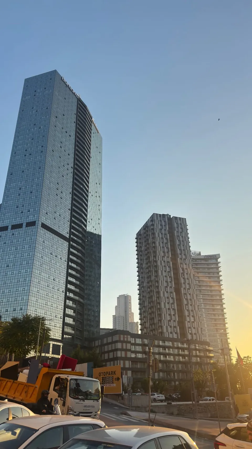 Istanbul towers at golden hour