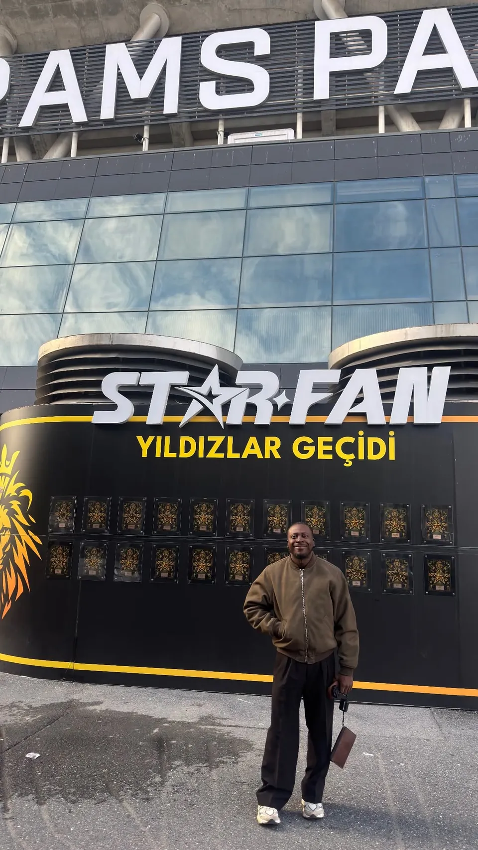 Me outside Rams Park stadium