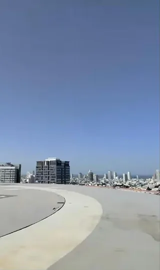 Tel Aviv skyline from a rooftop